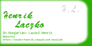 henrik laczko business card